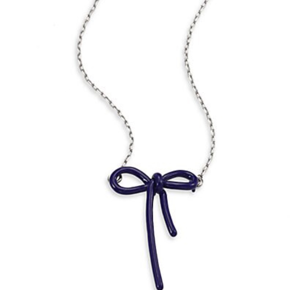 Marc Jacobs Mini Enamel Bow Pendant Necklace